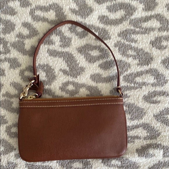Dooney & Bourke Brown Leather Wristlet - Picture 3 of 3